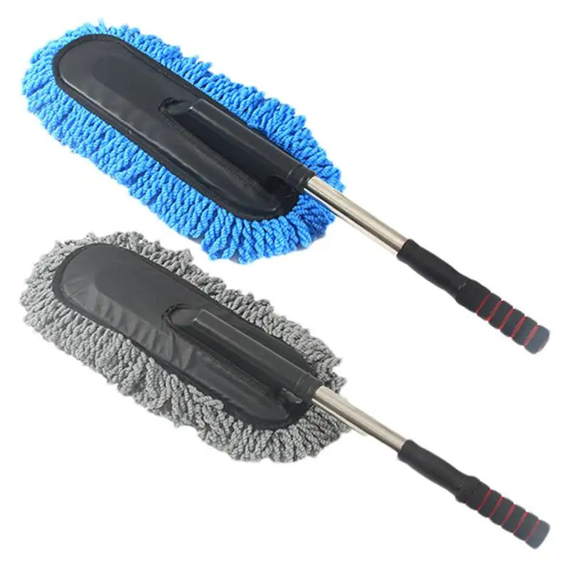 

Auto Cleaning Tools Superb Stainless Steel Car Dust Mop Microfiber Washing Brush Dusting Tool With Extendable Handle for cars