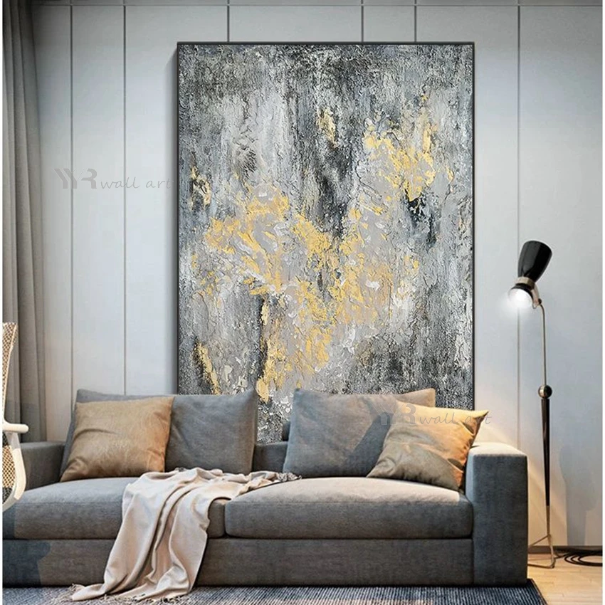 

Скандинавский абстрактный Декор искусственная живопись акриловый холст настенный плакат для гостиной спальни крыльца на заказ большая картина