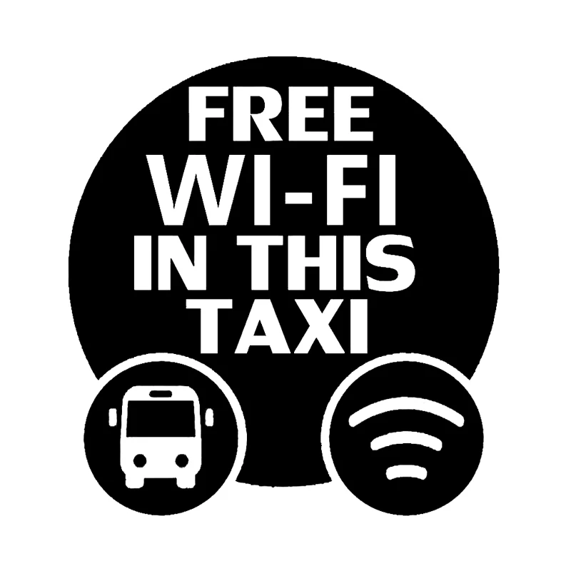 

14.5 * 15.5cm free wireless network in this taxi fun vinyl car sticker style decorative window bumper