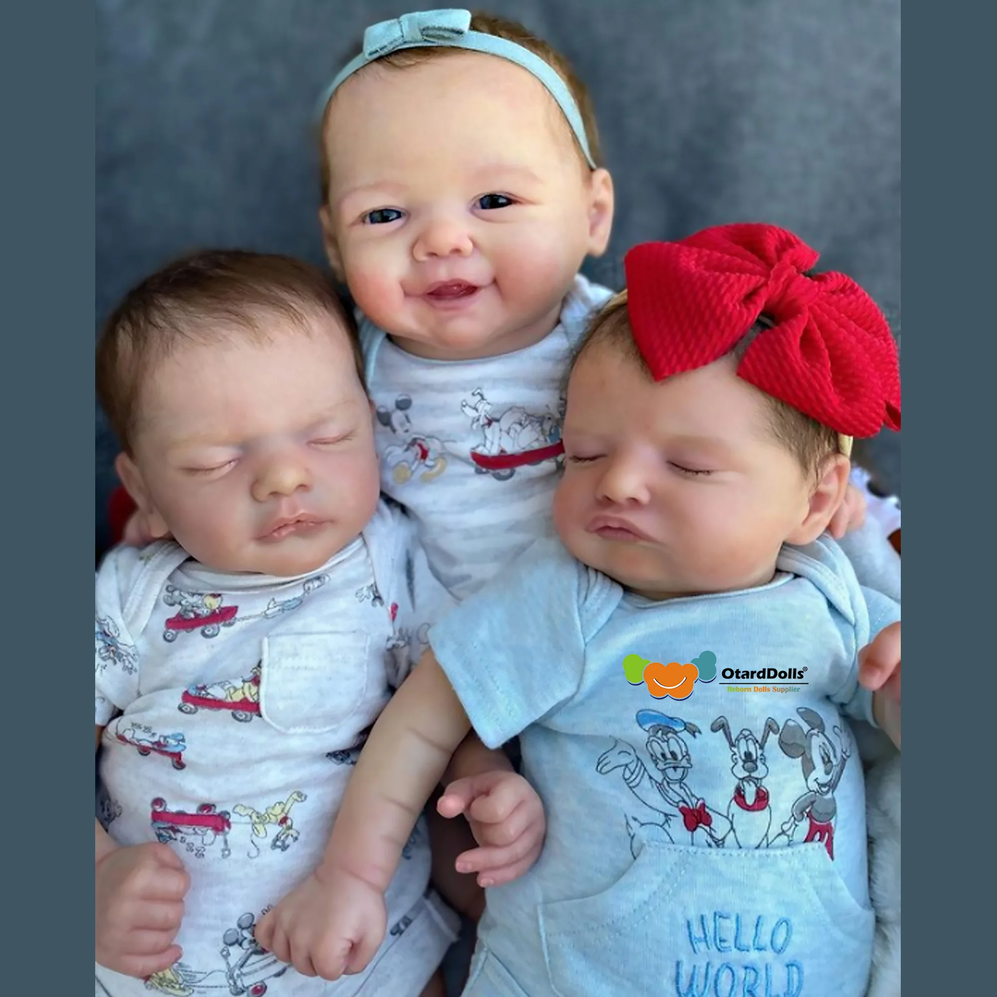 45cm Cuddly Styles Reborn Dolls With Rooted Hair Handmade