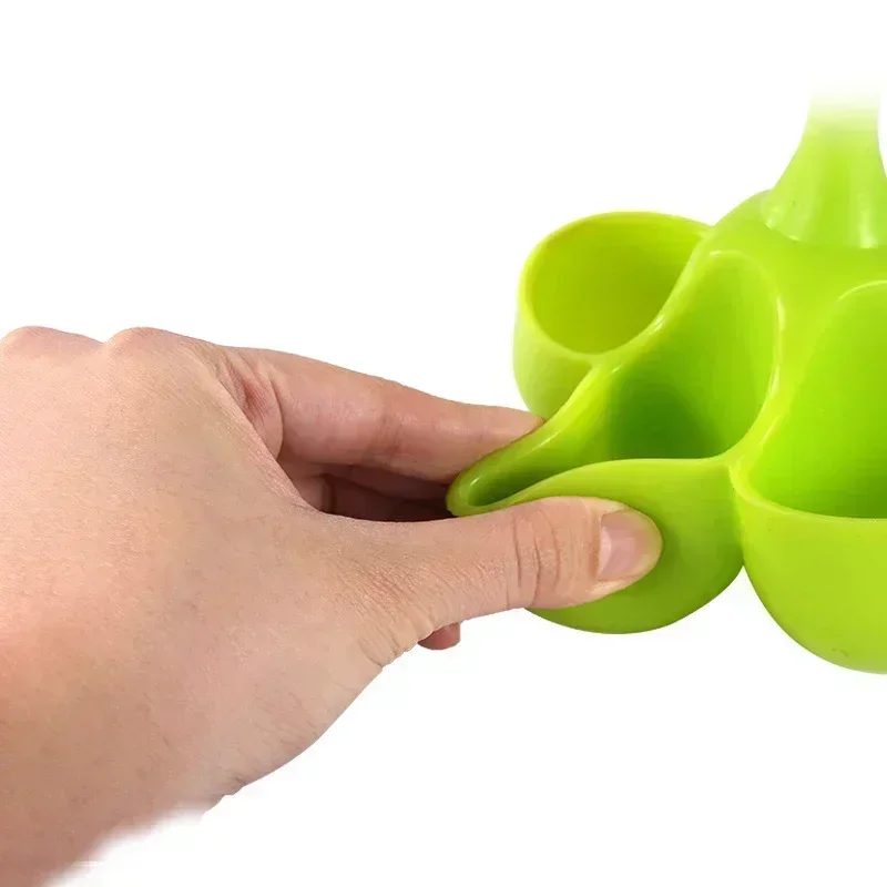 Egg Cooker Steamed Egg Holder Silicone Egg Boiler with Five Holes Handle For Boiled Eggs 1 Kitchen Kits