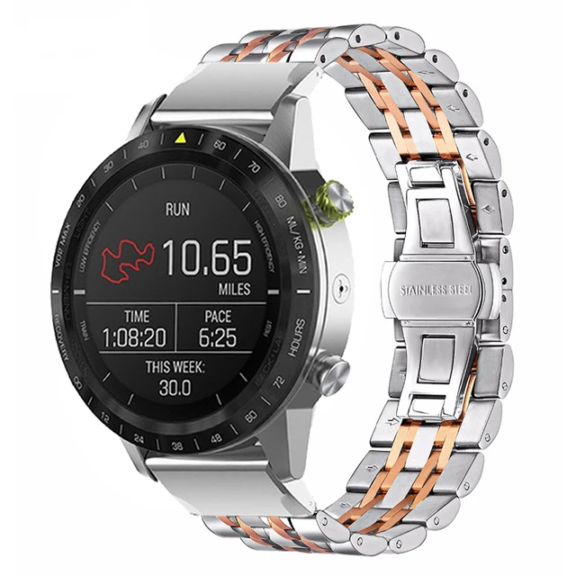 26mm 22mm Metal Strap For Garmin Fenix 7 7X 6 6X Pro 5 5X Plus