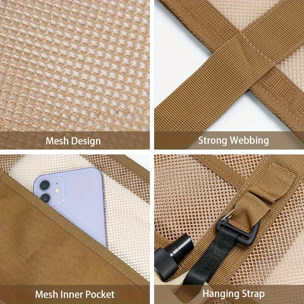 Summer New Hollowed Women's Beach Bag Multiple Pockets Travel Shoulder Bag For Women Large Capacity Toiletry Bag Vacation