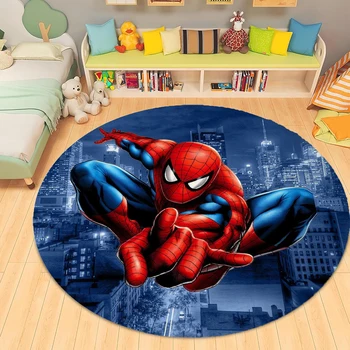 MINISO Disney Spiderman Tappeto Tappeti antiscivolo Tappeto rotondo per soggiorno Cucina Camera da letto Tappeti per divani Tappetino per camera da letto per bambini 1