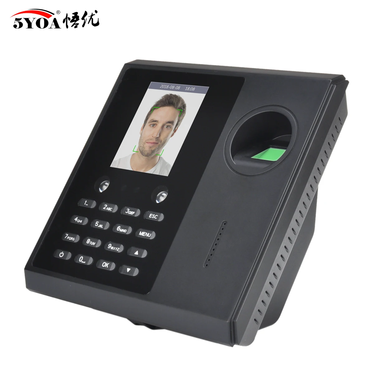 AF16 facial and fingerprint attendance Biometric Facial Recognition Machine Password Time Clock Voice Broadcast