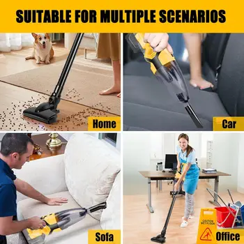 Cordless Handheld Vacuum Cleaner for Home, Car, Pet Hair - Compatible with 20V Batteries (Tool Only) 2