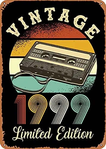 

Vintage 1999 Vintage Look Metal Sign Art Prints Retro Gift 8x12 Inch