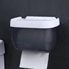 Waterproof Wall Mount Toilet Paper Holder Shelf Toilet Roll Paper Tube Storage Rack Storage Box Tray Rack Bathroom Supplies 2