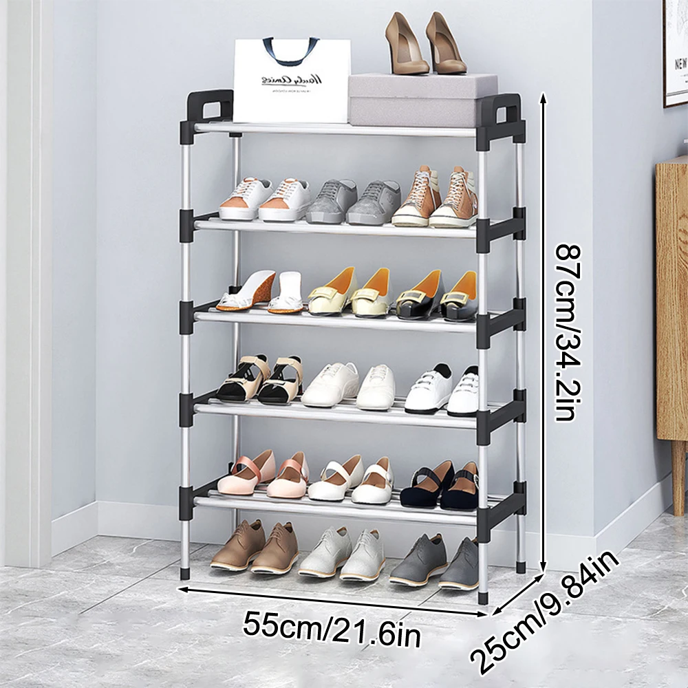 Simple Shoe Rack Multi Layer Dustproof Household Doorstep Shoe Cabinet Storage Space Saving Assembly Of Small Rack