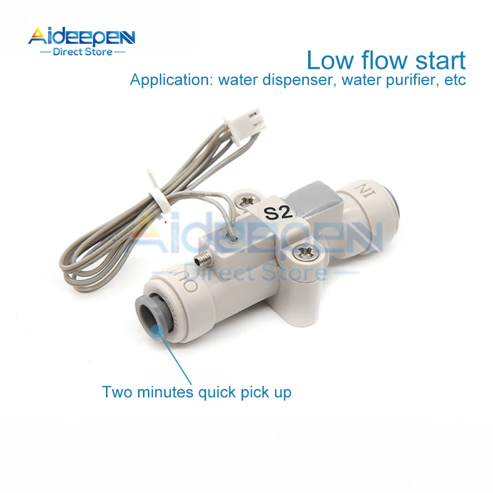 High Performance 1/4" Water Flow Switch Plastic Water Flow Switch Control Sensor for Purifier Dispenser