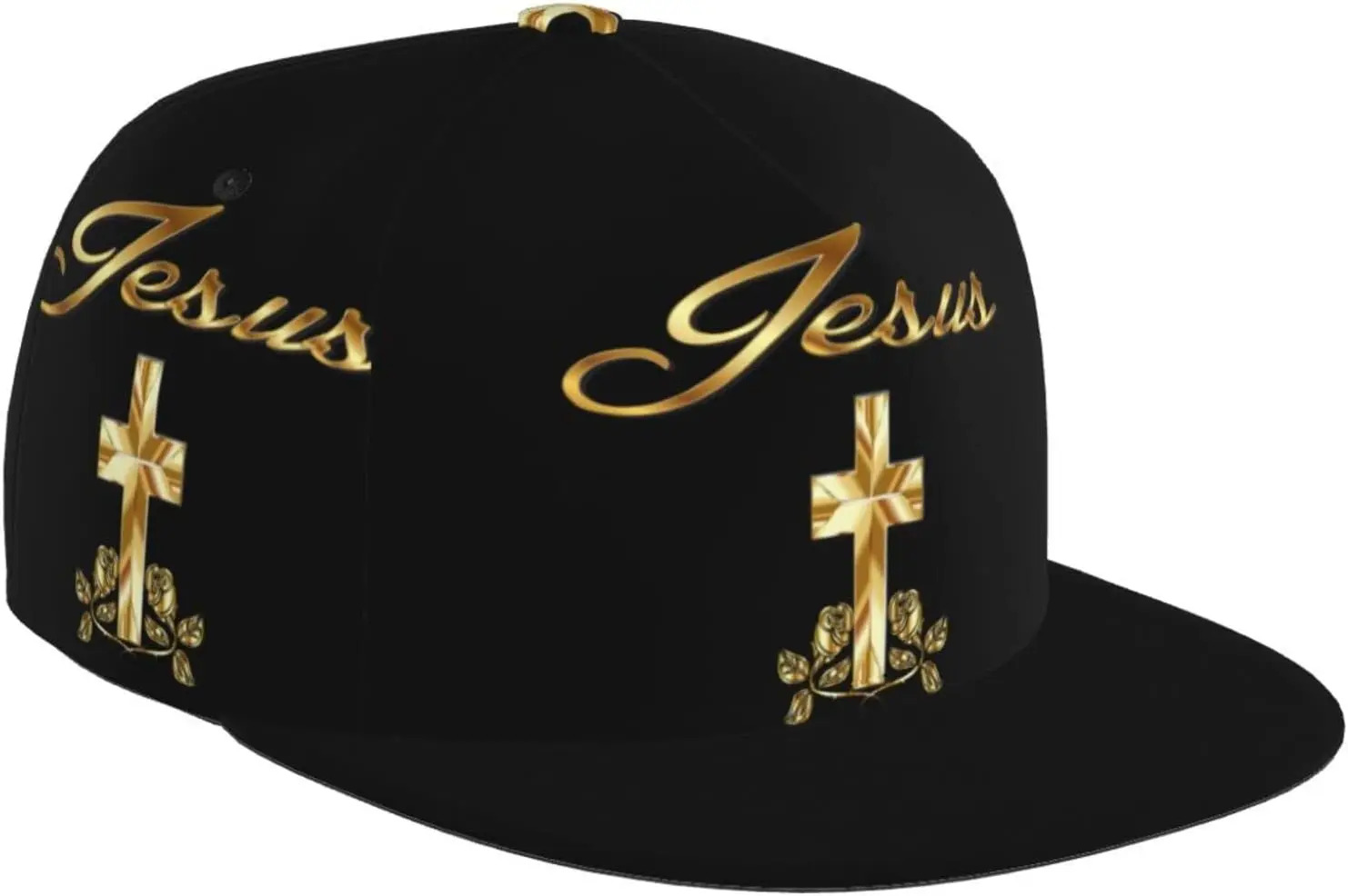 

Religious Christian Faith Jesus Flat Bill Brim Baseball Cap Cool Hip Hop Trucker Hat Men Women Adjustable Baseball Caps