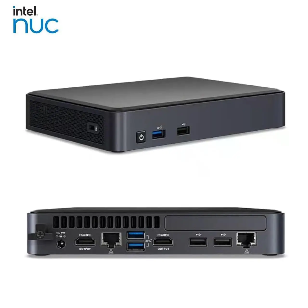 מחשב מיני תעשייתי Intel NUC למחשב שולחני 8th Gen Intel Core i7-8665U טכנולוגיית vPro, LAN כפול, עד 4.80 Windows 11 Pro Mini PC