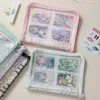 A5 Laser Star Zipper Binder Photocards Girl Ins DIY Journal Diary Transparent Kpop Idol Card Photo Album Collect Book Stationery 1