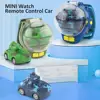 Watch Remote Control Car Toy Mini Rechargeable Racing Car Toy with Colorful Light Remote Control for Kids Cartoon Shape Small 4