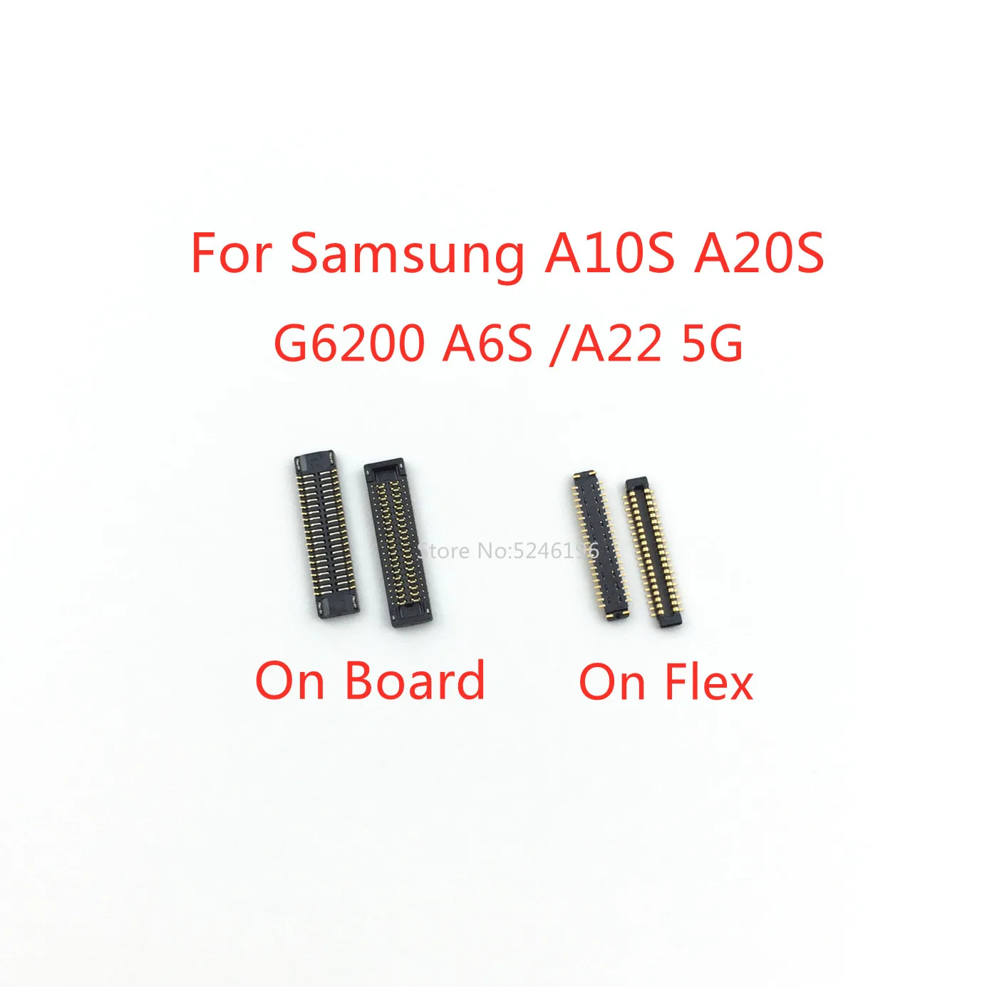 

5-10Pcs LCD Display Screen Flex FPC Connector 40Pin For Samsung Galaxy G6200 A6S A10S A107 A20S A207 A22 5G A226 Plug On Board