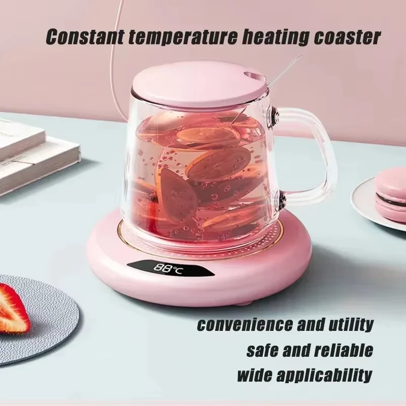 Thermostat Coaster USB Home Heating Coaster 3-speed Adjustment Heating 55 Degrees Constant Temperature heating coaster