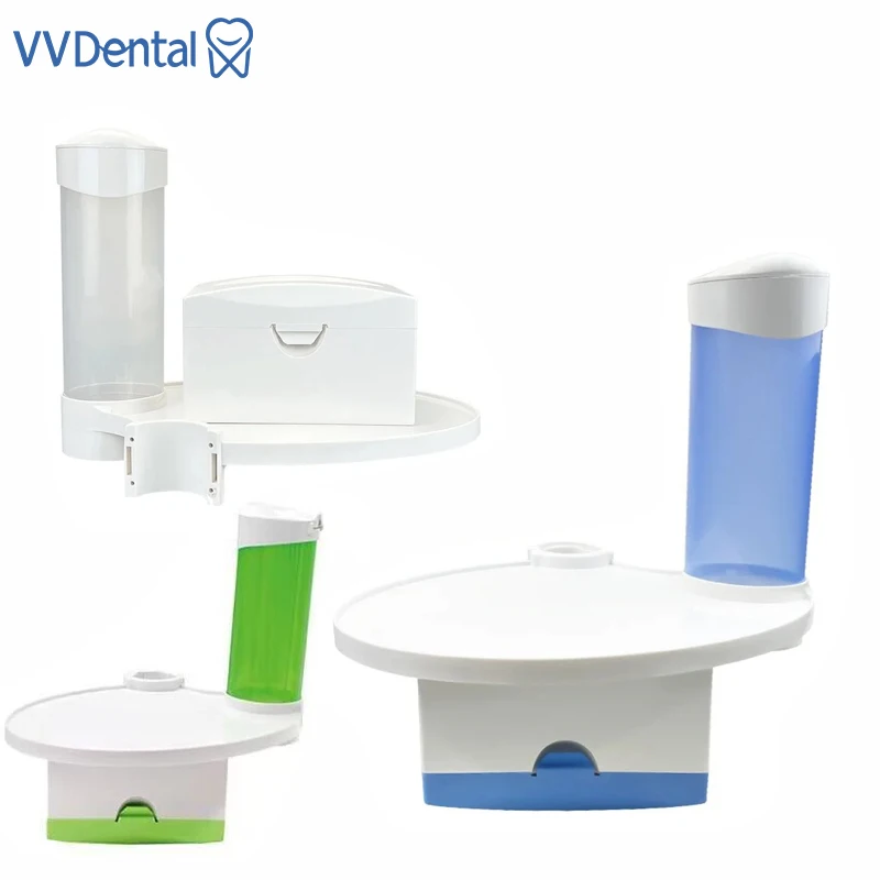 

VVDental Dental Chair Scaler Tray Parts Instrument 3 in1 Dentistry Parts Cup Storage Holder With Paper Tissue Box 45mm Dentistry
