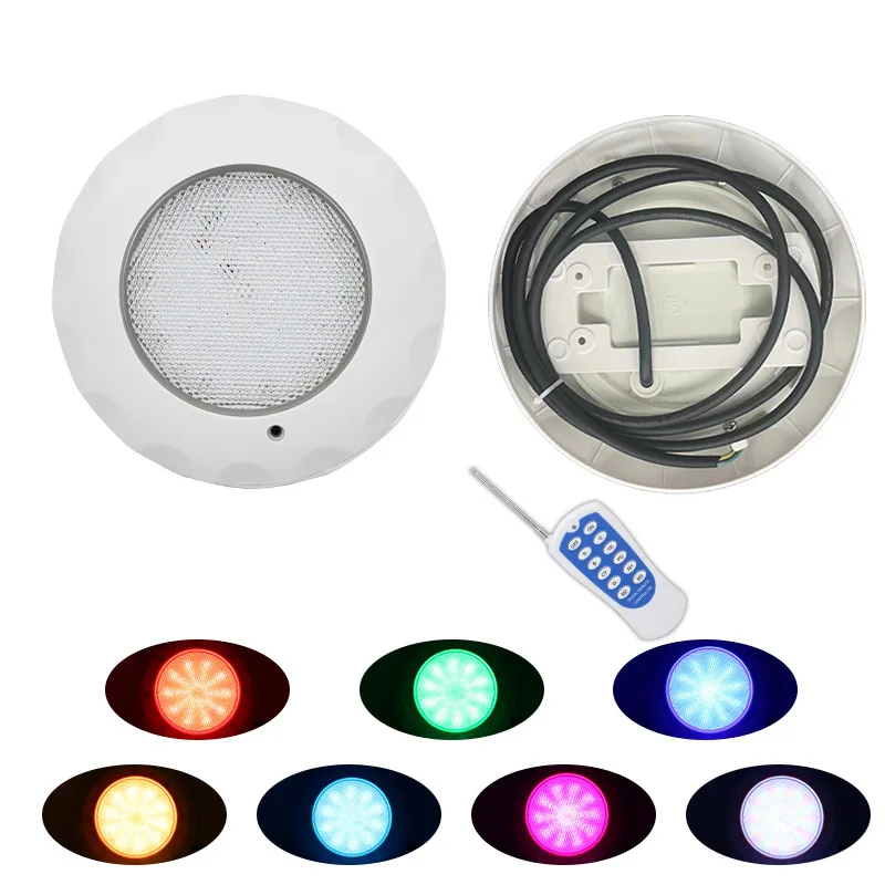 LED Swimming Pool Light With Remote Controller RGB Multi Color Outdoor LED Underwater IP68 Waterproof Lamp AC 12V