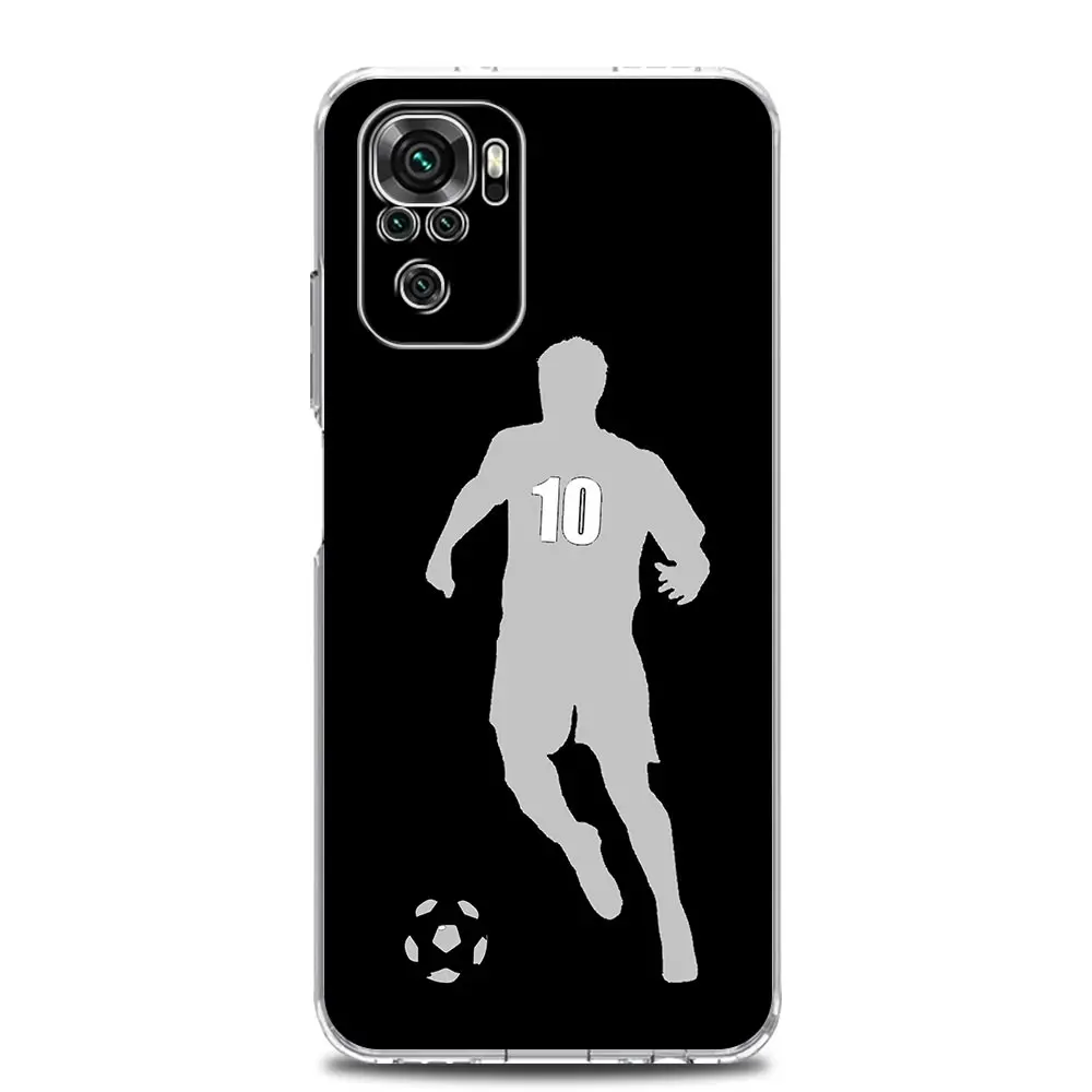 Football Player Soccer Art Soft Clear Phone Case