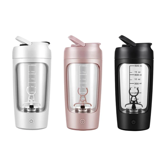 USB Rechargeable Protein Shaker Bottle Electric Mixer Cup Blender Drink  Portable