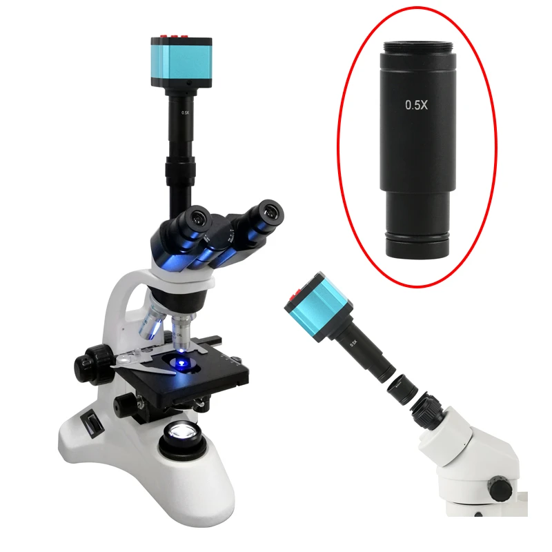 C Mount Eyepiece Adapter Microscope Microscope Eyepiece Camera Adapter 0.5x 0.4x Aliexpress