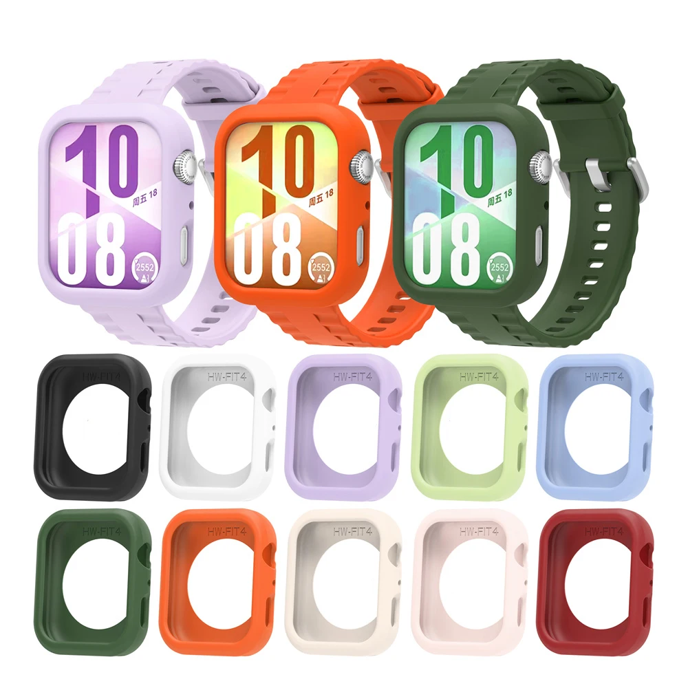 Silicone Strap & Protective Frame for Smartwatch - Versatile Wristband Accessories
