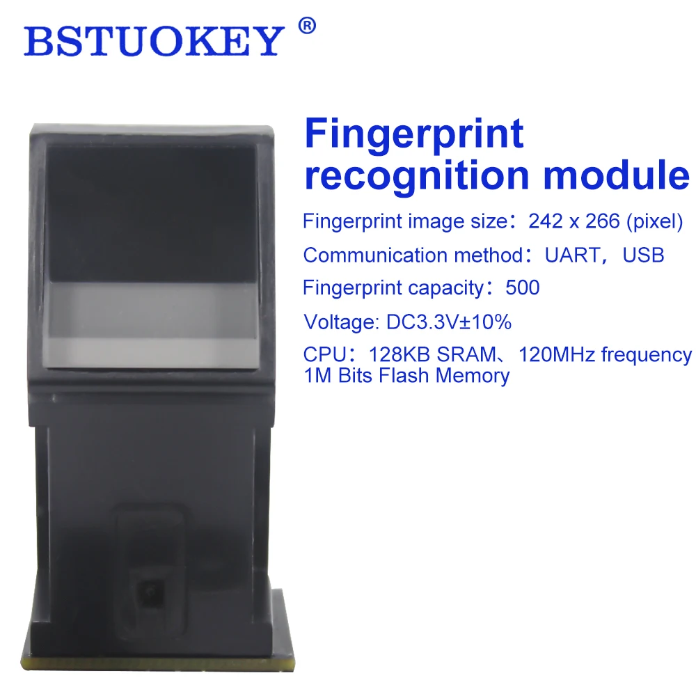 500dpi optisches Finger abdruck lese modul Sensor jp300b Finger abdruck prüf-und Identifikation modul Finger abdruck module spi