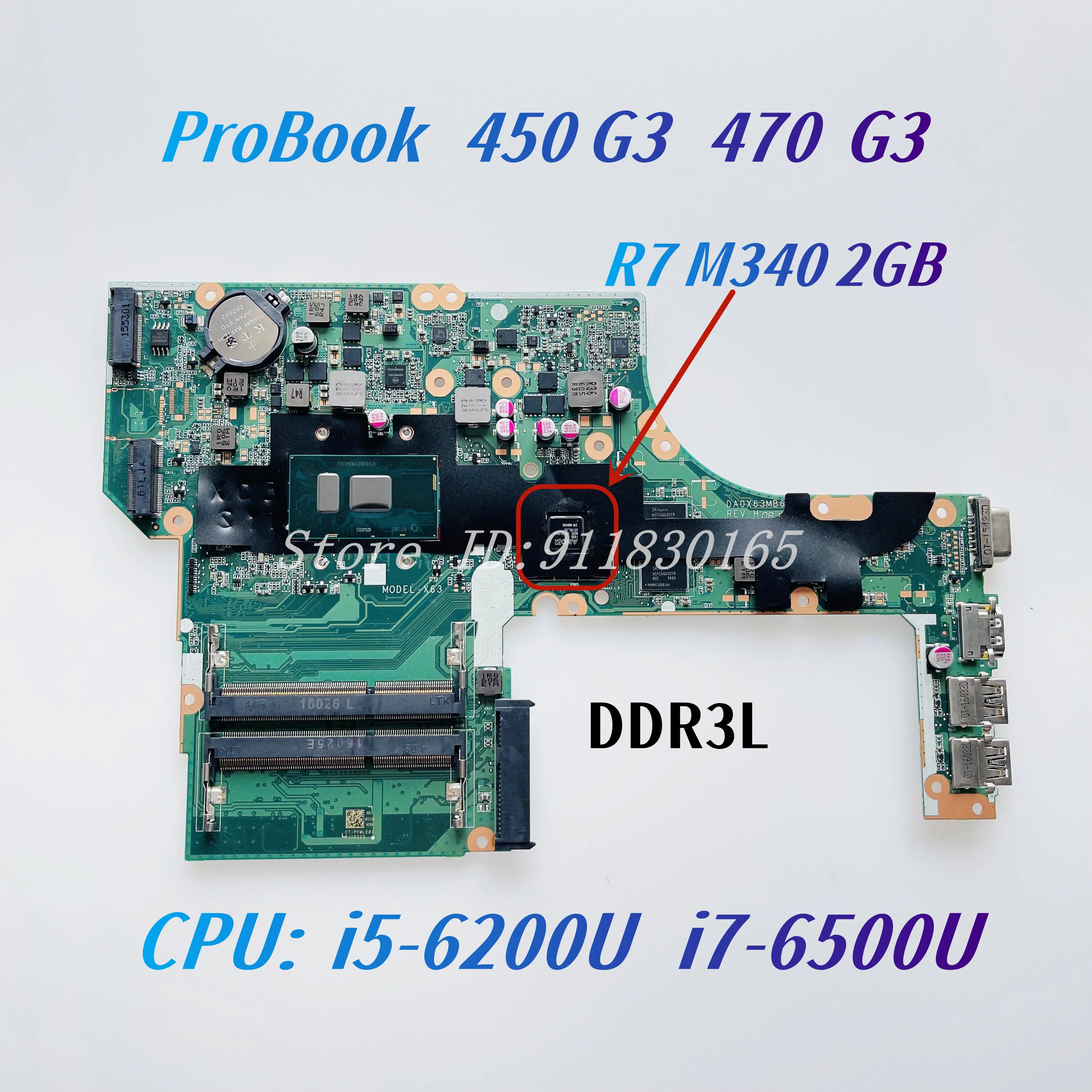 HP Probookラップトップ用マザーボード,PC用テスト済みデバイス