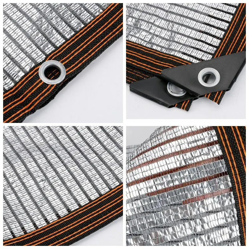 55 ~ 99% Schattierung Aluminium folie Sonnenschutz netz Garten Sonnenschutz Segel Garagen Markisen pflanzen Sonnenschutz Sichtschutz Zaun Mesh – Detail 12