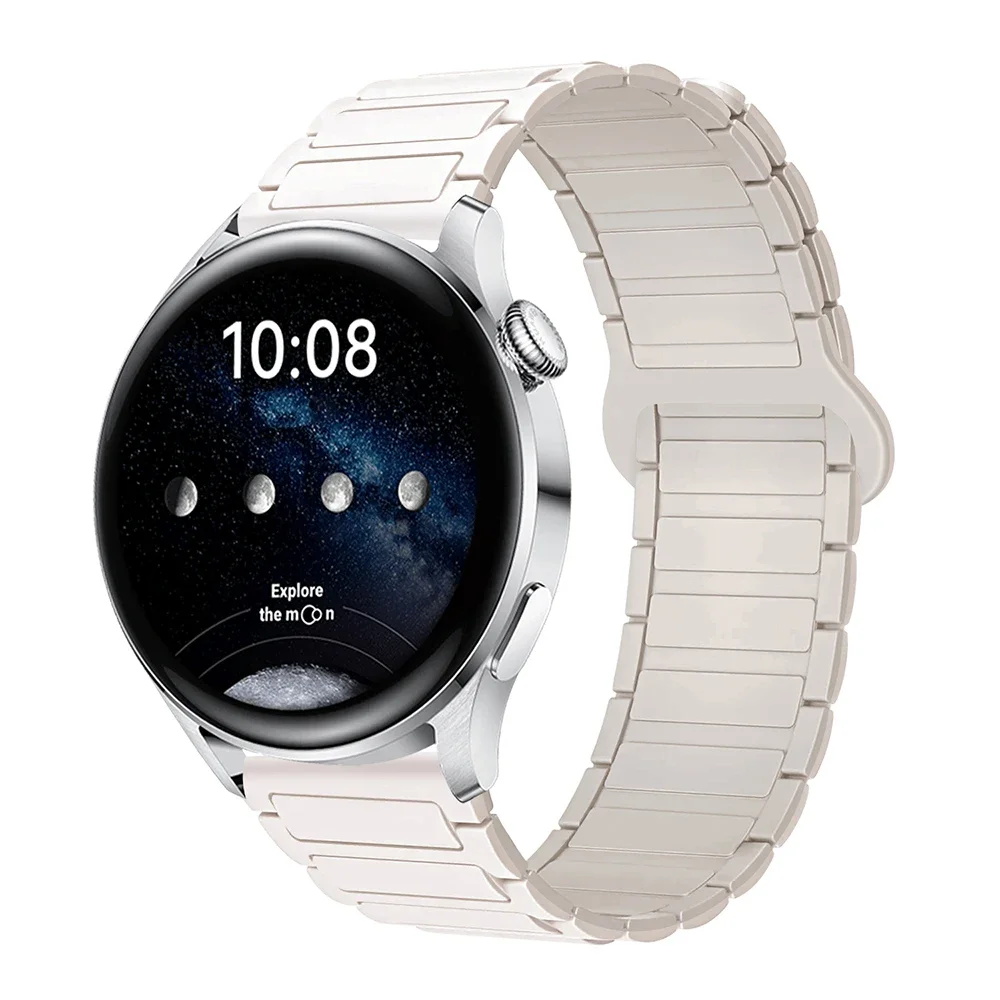 Magnetic Loop Silicone Bracelet Watch Strap - 22mm