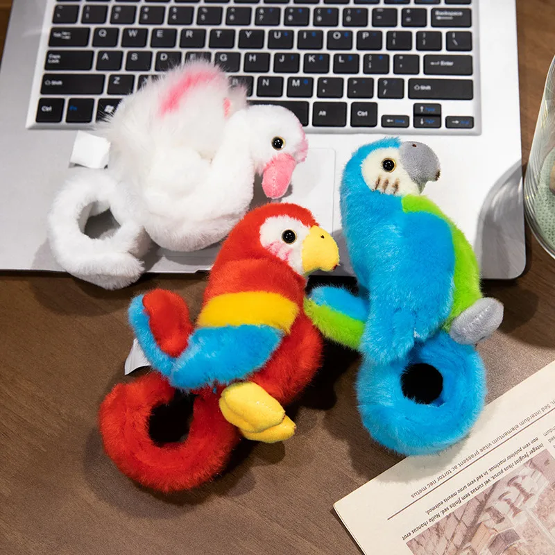 6 Braccialetti A Scatto Con Animali In Peluche Per Bambini – Ape, Farfalla, Coccinella