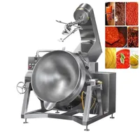 Bouilloire de cuisson à gaine inclinable 100 600L, gaz vapeur haute pression de qualité industrielle, électrique pour soupe de viande et d'os, certifiée CE 1