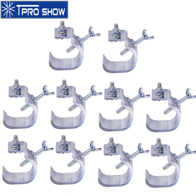 

10pcs/Lot Stage Lighting C Clamp Aluminum Light Hook DJ Accessory For Moving Head LED Par Light Mounted On Truss DJ Stand