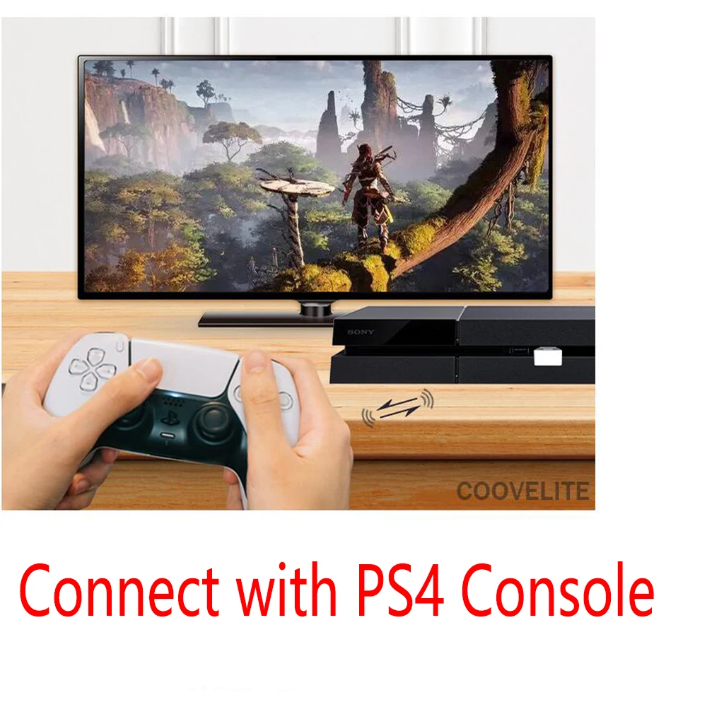 Coov DS50 for Dualsense for PS5 Controller to for PS4/ FOR Switch OLED Adapter Multi Player the Games on for PS4/Switch Console