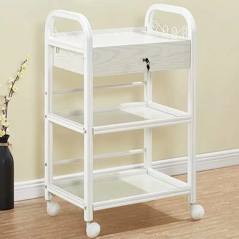 

Beauty Bedroom Aesthetic Room Salon Trolley Hairdressing Sofa Side Tattoo Salon Trolley Carrito Auxiliar Beauty Furniture HDTC