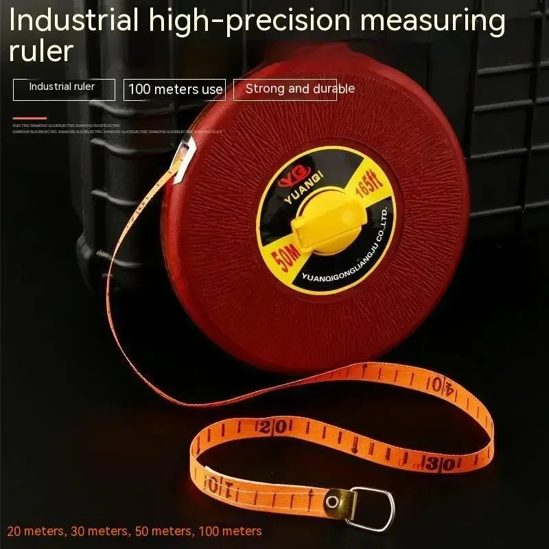 20M 30M 50M 100M Tape Measure Metric Circular Glass Fiber Leather Carpenter Distance Measuring Tools Meter Ruler tape measure measuring tape measuring ruler