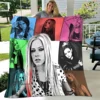 Singer AVRIL LAVIGNE Printed blanket Flannel Warm blankets Soft and comfortable blanket bed linings cubre cama Birthday Gift 6