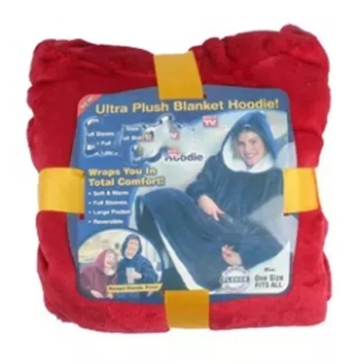 Huggle هوديي TV جديد كسول الشخص العلوي بطانية التلفزيون في الهواء الطلق مقاومة البرد الصوف الدفء الملابس مقنعين دافئ صالح ملابس المنزل