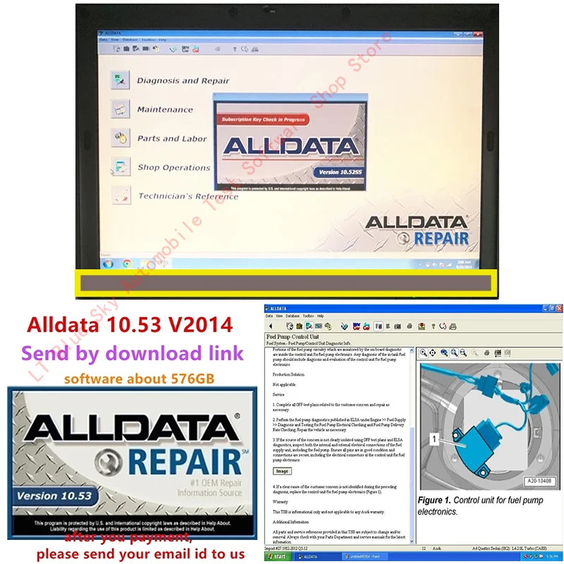 

Car accessories tools 2023 Hot alldata 10.53 software auto repair alldata software All data car software with Wiring diagram