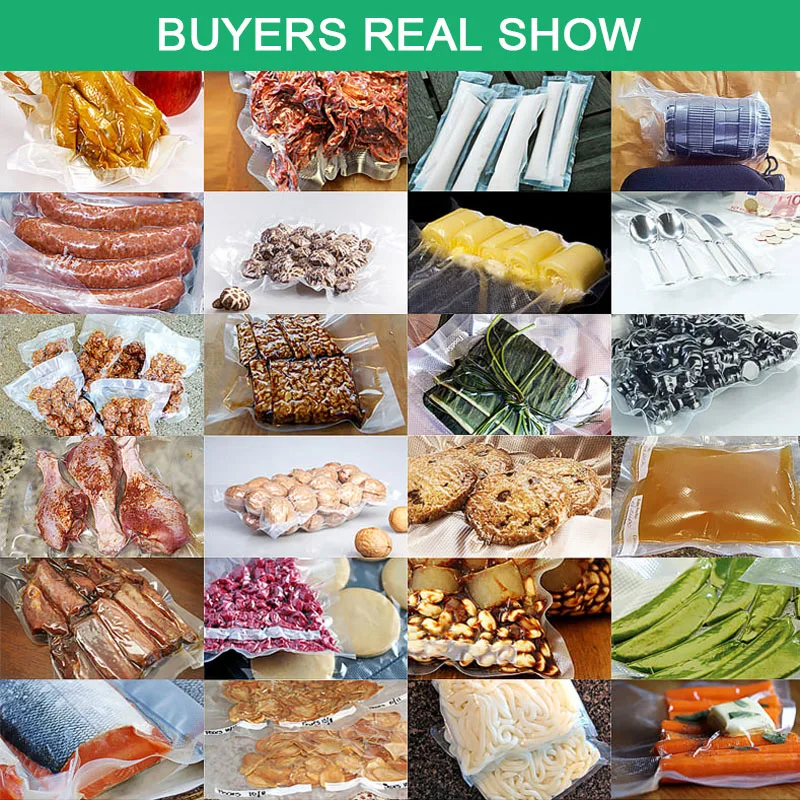 Vacuum Sealer Rolls Bags Rolls Set BPA Free Food Vacuum