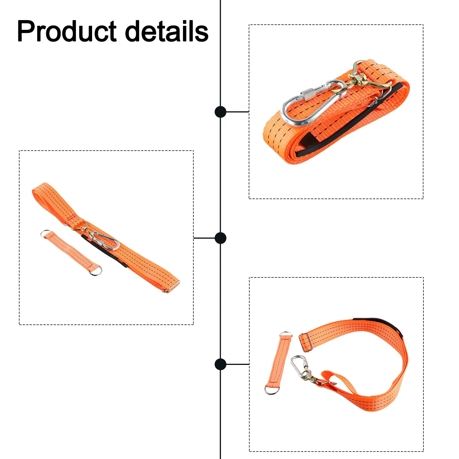Electric Wrench Strap Adjustable Drill Shoulder Strap 1.8 Meters Length Nylon+Zinc Aluminum Alloy Secure And Adjustable