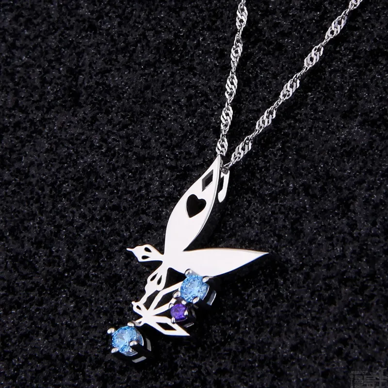 D.Gray-man ペンダントネックレス Japanese Anime D.Gray-man Tyki Mikk Fashion Cosplay S925 Sliver