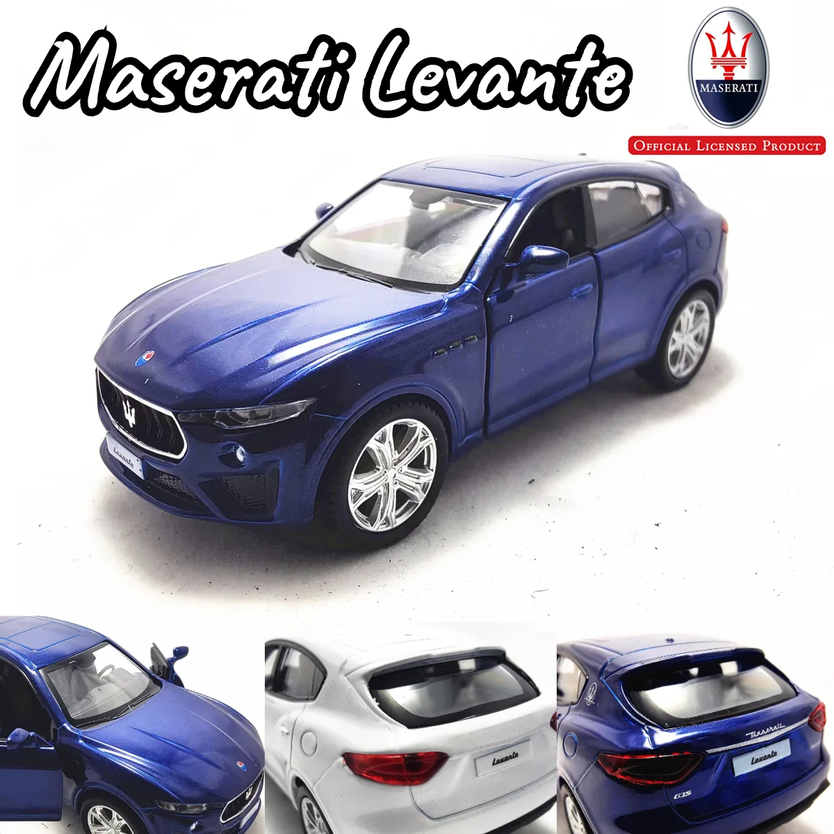 

1:36 Scale Maserati Levante GT Car Model Replica Diecast Vehicle Miniature Home Office Interior Decor Xmas Gift Kid Boy Toy