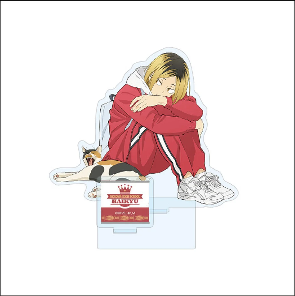 Cartoon Anime Haikyuu!! Keychain Hinata Shoyo Kageyama Tobio Cosplay Acrylic Figure Keyring Charm Pendant Gift | Украшения и