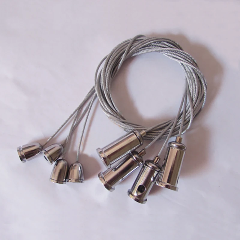 Length 1/1.2/1.5/2/2.5/3/4m Wire Rope For Led Panel Light Adjustable ...