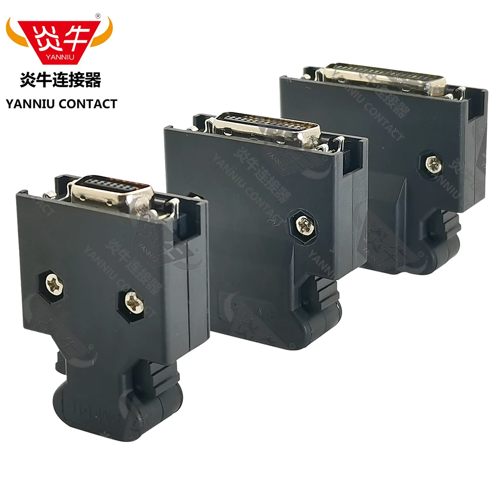 10Pcs SCSI SM MD14P 20P 26P 36P 50P L CN Servo CONNECTOR With Unlock Button TE AMP Yaskawa Panasonic 3M YANNIU original yaskawa sgmgh 20aca6c sgdm 20ada 2kw ac servo driver