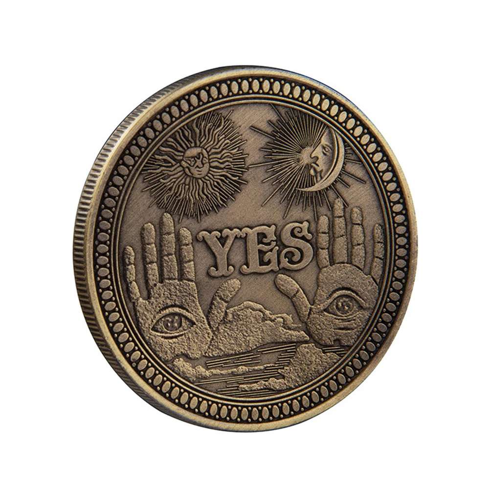 Drop Shipping 1PC Coin Yes Or No Commemorative Bronze Gold Color Souvenir Collectible Coins Collection Art |
