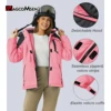 MAGCOMSEN Womens Ski Jacket Winter Warm Fleece Parka Windproof Rain Snowproof Thermal Heavy Coat Hiking Ladies Snowboard Anorak 2