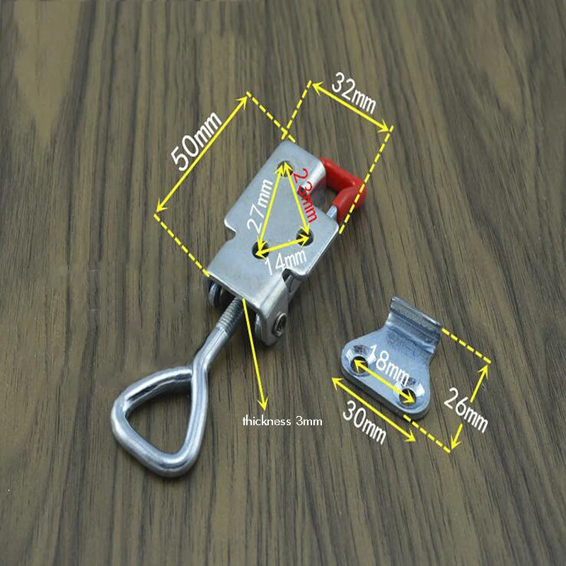 Holding 180KG Hasp Fastener with keyhole,Toggle Latch,Lock,Hasp Catch-Trailer Industrial
