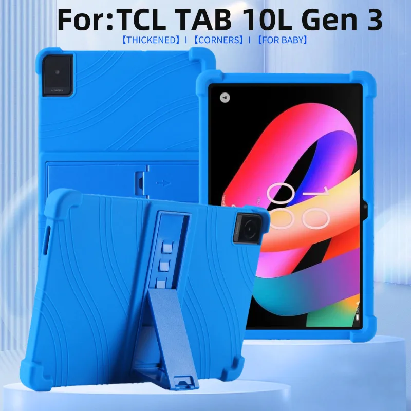Shockproof Silicone Protective Stand Cover with Adjustable Stand and Precise Fit,